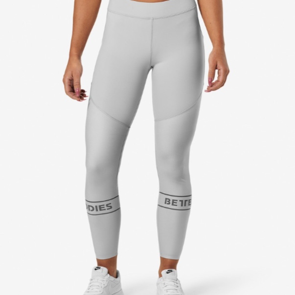 Better Bodies Chrystie Shiny Tights Frost Grey S